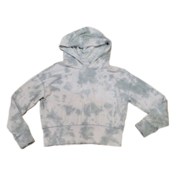 aerie Tops - Aerie offline dreamy green/white soft tie dye long‎ sleeve hoodie size Small